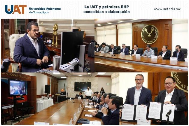 La UAT y compañía petrolera BHP consolidan colaboración
