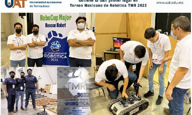 Obtiene la UAT primer lugar en Torneo Mexicano de Robótica 2022
