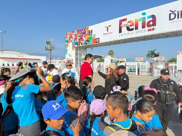 Lleva Secretaría de Turismo a niños y niñas de escuelas primarias a disfrutar de la Feria Tamaulipas