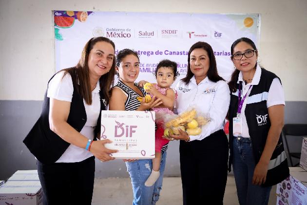 DIF Tamaulipas cumple con la cuarta entrega de canastas alimentarias a más de 63 mil familias